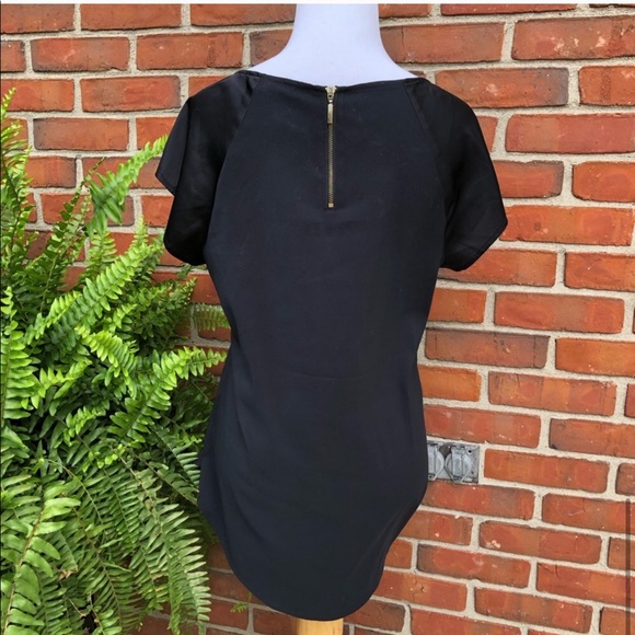 Express Black Short Sleeved Dressy Top - Picture 4 of 4
